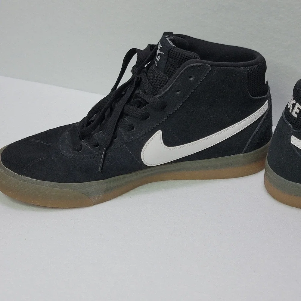 Nike SB Bruin Mid Black White Gum Skate Shoes Sneakers Men's 8.5 Streetwear Y2K